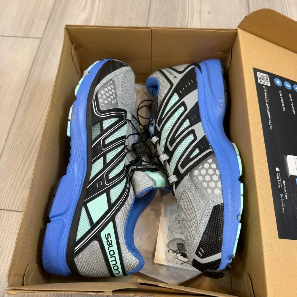 Salomon X-Mission 2 W Womens Trail Running Shoes Blue Grey L36948600 10.5 NEW